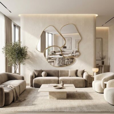 Abstract Arch Wall Mirror