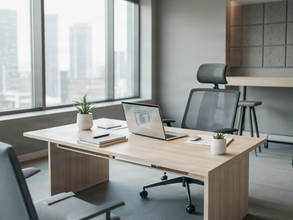 Professional office interior design with modern furniture